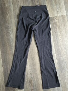 lululemon athletica Black Boot-Cut Flare Yoga Pants